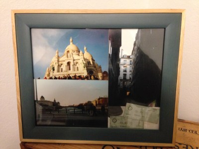 Yes, it is sitting on a wooden wine box.